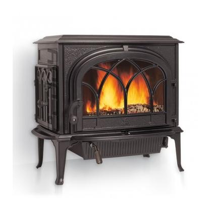 Krbová kamna Jotul F 500  ECO, černý lak, dvířka s/ bez ozdobnými příčkami